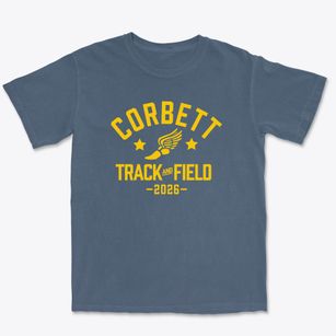 Ray Corbett Junior High School Track and Field Premium Heavyweight T-shirt