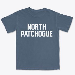 North Patchogue New York Classic Block Premium Heavyweight T-shirt