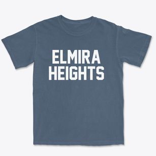 Elmira Heights New York Classic Block Premium Heavyweight T-shirt