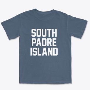 South Padre Island Texas Classic Block Premium Heavyweight T-shirt