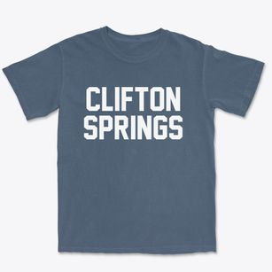 Clifton Springs New York Classic Block Premium Heavyweight T-shirt