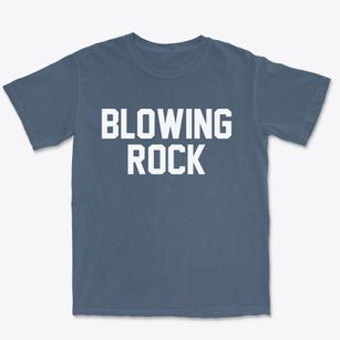 Blowing Rock North Carolina Classic Block Premium Heavyweight T-shirt