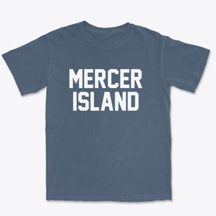 Mercer Island Washington Classic Block Premium Heavyweight T-shirt