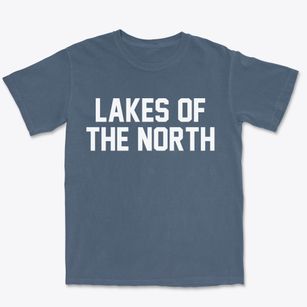 Lakes Of The North Michigan Classic Block Premium Heavyweight T-shirt