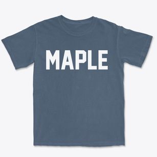 Maple Wisconsin Classic Block Premium Heavyweight T-shirt