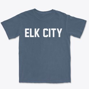 Elk City Idaho Classic Block Premium Heavyweight T-shirt