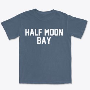 Half Moon Bay California Classic Block Premium Heavyweight T-shirt