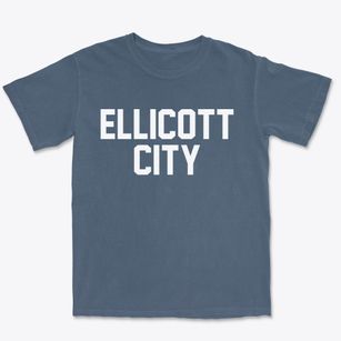 Ellicott City Maryland Classic Block Premium Heavyweight T-shirt