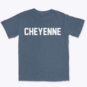 Cheyenne Wyoming Classic Block Premium Heavyweight T-shirt
