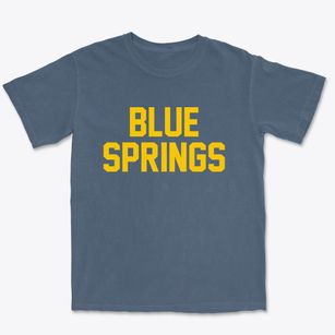 Blue Springs Missouri Classic Block Premium Heavyweight T-shirt