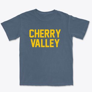 Cherry Valley New York Classic Block Premium Heavyweight T-shirt