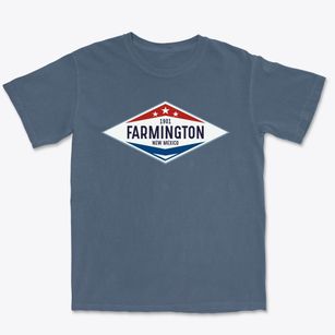 Farmington New Mexico Diamond Star Premium Heavyweight T-shirt