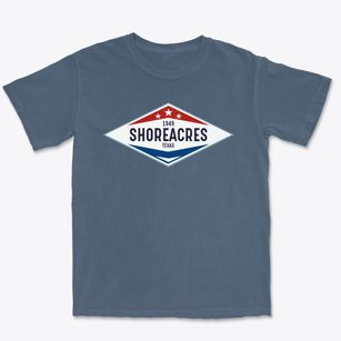 Shoreacres Texas Diamond Star Premium Heavyweight T-shirt