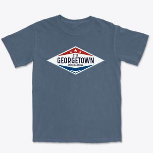 Georgetown South Carolina Diamond Star Premium Heavyweight T-shirt