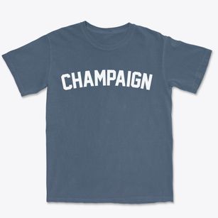 Champaign Illinois Classic Curve Premium Heavyweight T-shirt