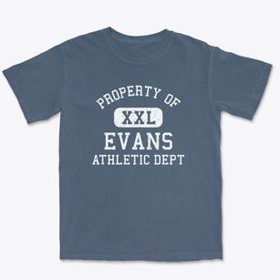 Evans Georgia Athletic Dept Premium Heavyweight T-shirt