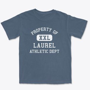 Laurel Nebraska Athletic Dept Premium Heavyweight T-shirt