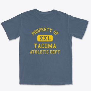 Tacoma Washington Athletic Dept Premium Heavyweight T-shirt