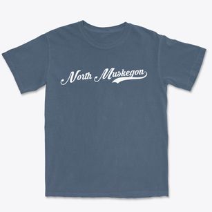 North Muskegon Michigan Vintage Team Premium Heavyweight T-shirt