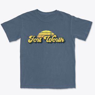 Fort Worth Texas Sublime Sunset Premium Heavyweight T-shirt