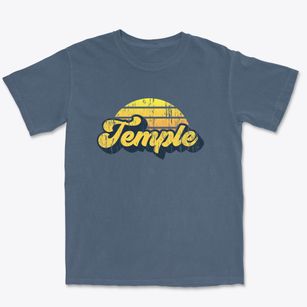 Temple Pennsylvania Sublime Sunset Premium Heavyweight T-shirt