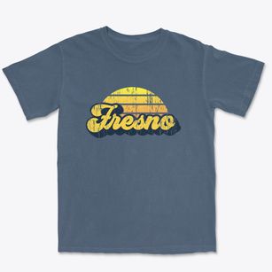 Fresno California Sublime Sunset Premium Heavyweight T-shirt