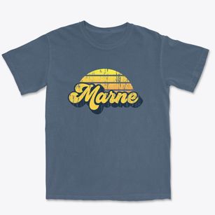 Marne Iowa Sublime Sunset Premium Heavyweight T-shirt