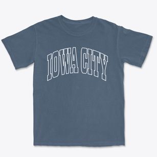 Iowa City Iowa Trendy Block Premium Heavyweight T-shirt
