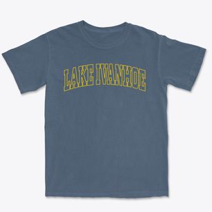 Lake Ivanhoe Wisconsin Trendy Block Premium Heavyweight T-shirt