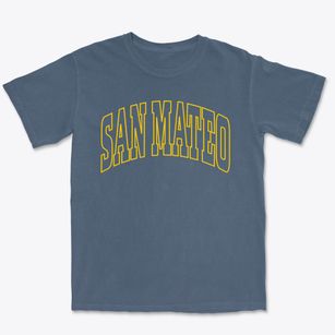 San Mateo California Trendy Block Premium Heavyweight T-shirt