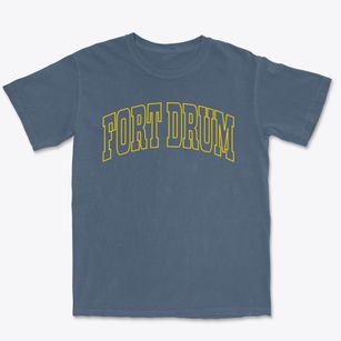 Fort Drum New York Trendy Block Premium Heavyweight T-shirt