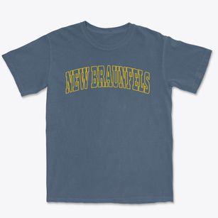 New Braunfels Texas Trendy Block Premium Heavyweight T-shirt