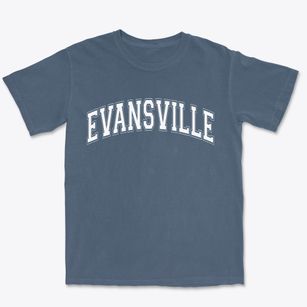 Evansville Illinois Varsity Premium Heavyweight T-shirt