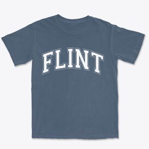 Flint Michigan Varsity Premium Heavyweight T-shirt