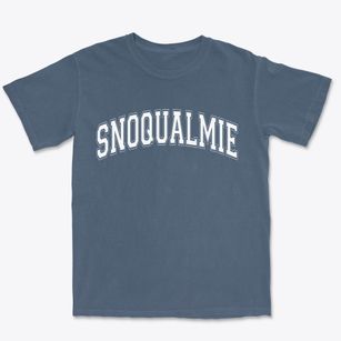 Snoqualmie Washington Varsity Premium Heavyweight T-shirt