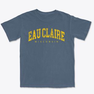 Eau Claire Wisconsin Urban Vibe Premium Heavyweight T-shirt