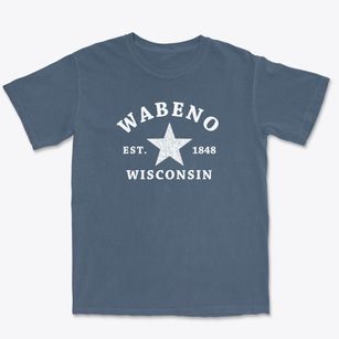 Wabeno Wisconsin Star Premium Heavyweight T-shirt