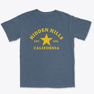Hidden Hills California Star Premium Heavyweight T-shirt