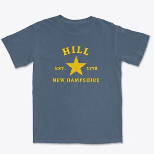 Hill New Hampshire Star Premium Heavyweight T-shirt