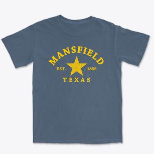 Mansfield Texas Star Premium Heavyweight T-shirt