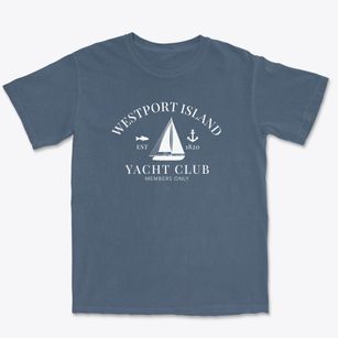 Westport Island Maine Yacht Club Premium Heavyweight T-shirt