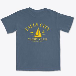 Falls City Texas Yacht Club Premium Heavyweight T-shirt