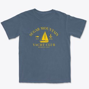 Sugar Mountain North Carolina Yacht Club Premium Heavyweight T-shirt