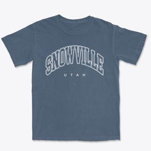 Snowville Utah Inline Premium Heavyweight T-shirt