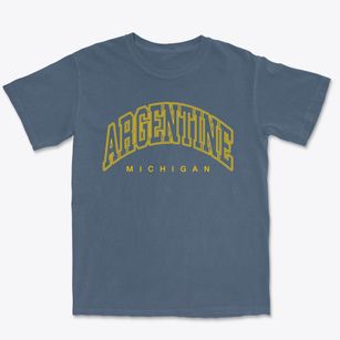 Argentine Michigan Inline Premium Heavyweight T-shirt