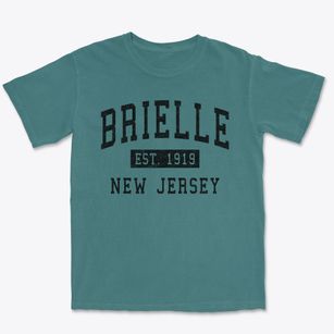 Brielle New Jersey Classic Established Premium Heavyweight T-shirt
