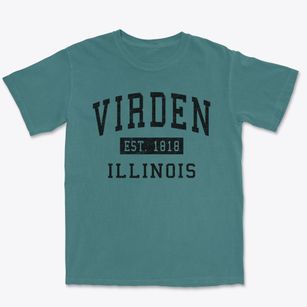 Virden Illinois Classic Established Premium Heavyweight T-shirt