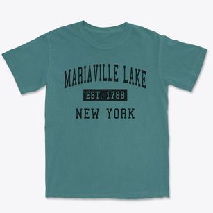 Mariaville Lake New York Classic Established Premium Heavyweight T-shirt