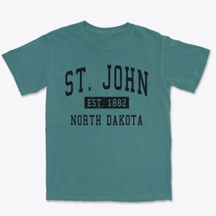 St. John North Dakota Classic Established Premium Heavyweight T-shirt
