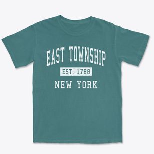 East Township New York Classic Established Premium Heavyweight T-shirt
